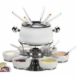 Sortie ⭐ Nouvel Sarina Fondue Set, 21 Pièce - Kit De Fondue 🎁