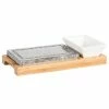 Bon marché ⌛ Maeser Set De Pierres à Griller, Y Compris Plat De Service Et Plaque En Bois De Bambou - Accessoires Pour Raclette Et Foundue 🎉
