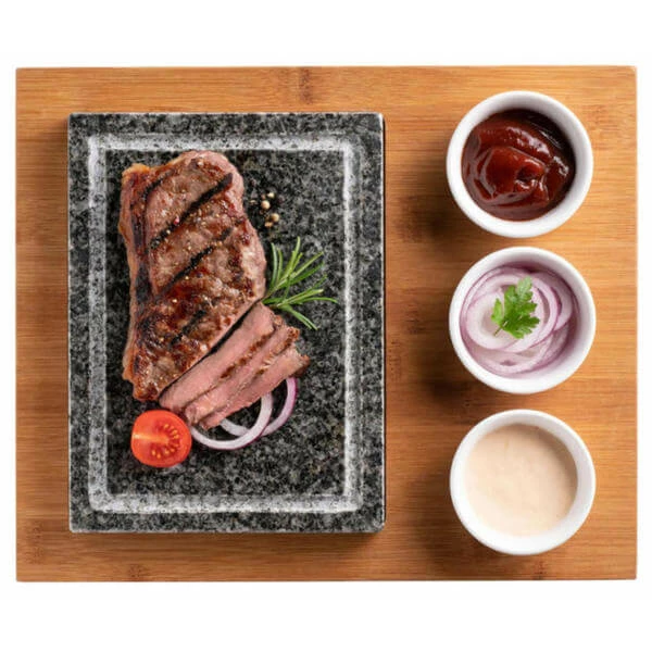 Top 10 🎉 Maeser Set De Pierres à Griller, Y Compris 3 Coupelles à Dips Et Plaque En Bois De Bambou - Accessoires Pour Raclette Et Foundue ✨ 2 Top 10 🎉 Maeser Set De Pierres à Griller, Y Compris 3 Coupelles à Dips Et Plaque En Bois De Bambou - Accessoires Pour Raclette Et Foundue ✨ – Image 2