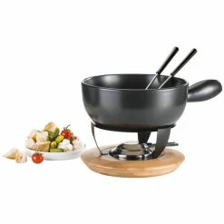 Remise 🧨 Koenig KäsefondueSet Bamboo - Kit De Fondue 👏