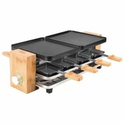 Budget 🧨 Koenig Gril à Raclette Bamboo, 8er - Grils à Raclette ✨