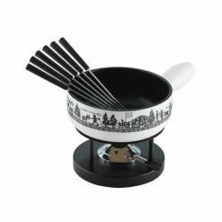 Vente flash 🎁 Kuhn Rikon Alpweide Set à Fondue Au Fromage à Induction 23 Cm - Kit De Fondue 🔥