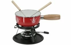 Offres ✨ Nouvel Service à Fondue Au Fromage Couple De Cerfs 5 Pièce/s, Rouge/Blanc - Kit De Fondue ✔️