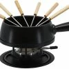 Meilleure vente ✔️ Kadastar Service à Fondue Au Fromage Medium Pure 9 Pièce/s, Noir - Kit De Fondue ⌛