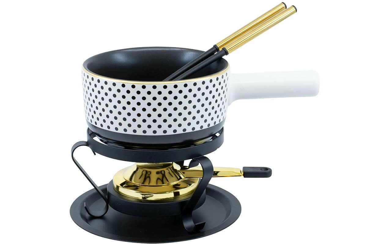 Coupon 😉 Kadastar Service à Fondue Au Fromage Dots 5 Pièce/s, Noir - Kit De Fondue 👍 1 Coupon 😉 Kadastar Service à Fondue Au Fromage Dots 5 Pièce/s, Noir - Kit De Fondue 👍
