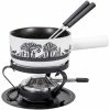 Offres 😉 Kadastar Service à Fondue Au Fromage Bénichon De Montagne E16 5 Pièce/s, Noir/Blanc - Kit De Fondue 🌟