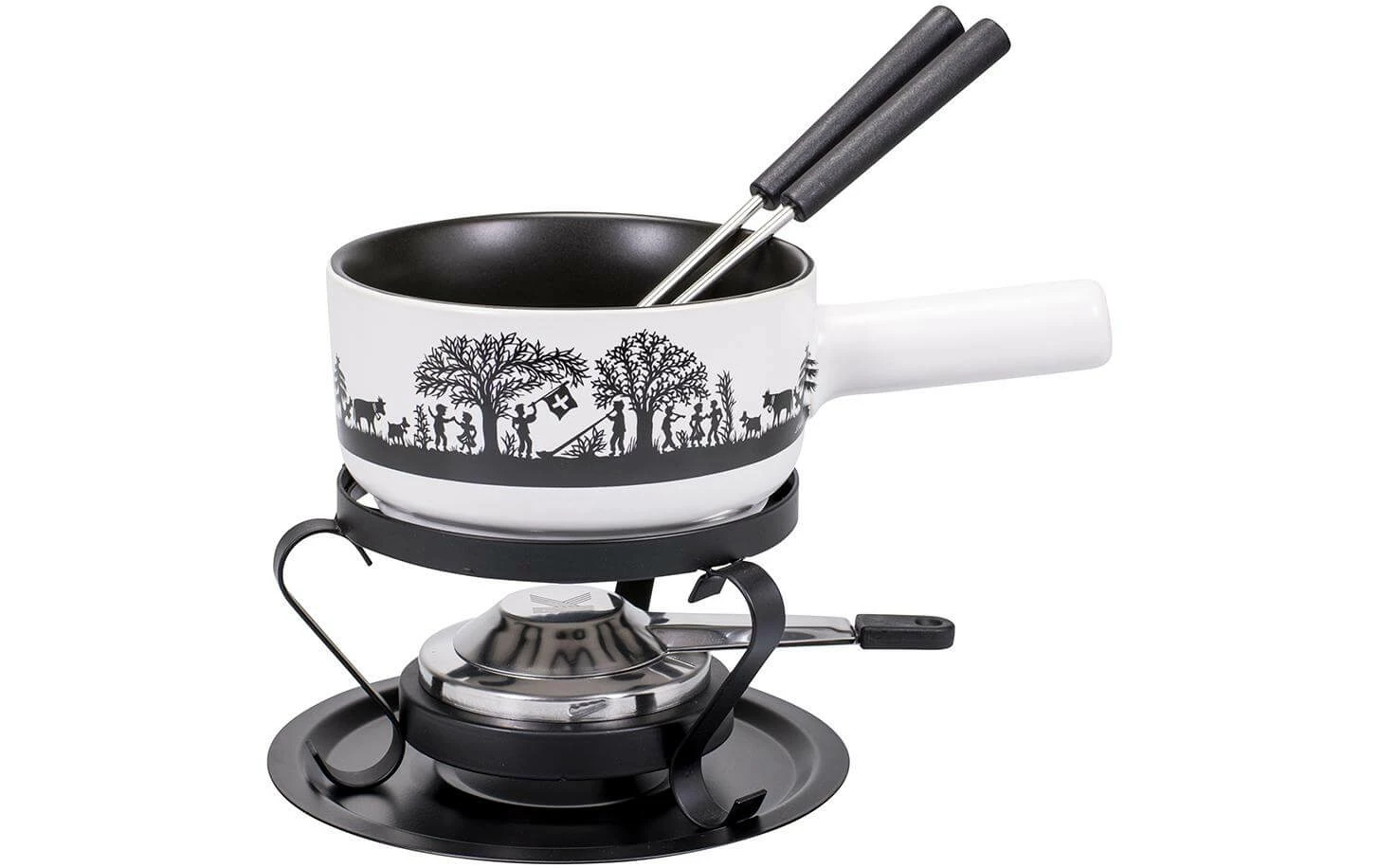 Offres 😉 Kadastar Service à Fondue Au Fromage Bénichon De Montagne E16 5 Pièce/s, Noir/Blanc - Kit De Fondue 🌟 1 Offres 😉 Kadastar Service à Fondue Au Fromage Bénichon De Montagne E16 5 Pièce/s, Noir/Blanc - Kit De Fondue 🌟