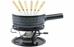 Grosses soldes 🛒 Kadastar Service à Fondue Au Fromage Nordic Deer 9 Pièce/s, Noir - Kit De Fondue 👍
