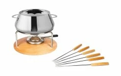 Meilleur prix 🎁 Stöckli Service à Fondue à La Viande Säntis 9 Pièce/s, Acier Inoxydable - Kit De Fondue ✔️