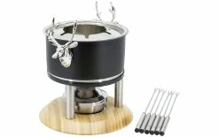 Vente flash ✔️ Kadastar Service à Fondue à La Viande Deer Deluxe 9 Pièce/s, Noir - Kit De Fondue ✨