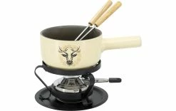 Budget 👏 Kadastar Service à Fondue Au Fromage Deer E16 5 Pièce/s, Beige/Noir - Kit De Fondue ✔️