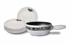 De gros 🧨 Stöckli Service à Fondue Au Fromage Télésiège Alpin 7 Pièce/s, Blanc - Kit De Fondue 🌟