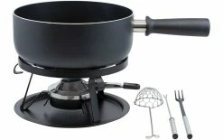 Nouveau 🤩 Kadastar Service à Fondue Au Fromage Royal 22 Pièce/s, Noir - Kit De Fondue 😀