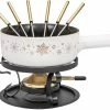 Meilleure vente 🤩 Kadastar Service à Fondue Au Fromage Sparkling Wint E22 9 Pièce/s, Noir/Blanc - Kit De Fondue ✨