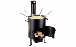 Sortie 😀 Nouvel Four à Fondue Au Fromage Openair 5 Pièce/s, Noir - Kit De Fondue ⌛