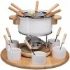 Budget ⭐ Nouvel Service à Fondue à La Viande Larissa 23 Pièce/s, Brun/Blanc - Kit De Fondue 👍