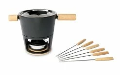 Tout neuf 🔥 Stöckli Service à Fondue à La Viande Titlis 8 Pièce/s, Brun Clair/Noir - Kit De Fondue 💯
